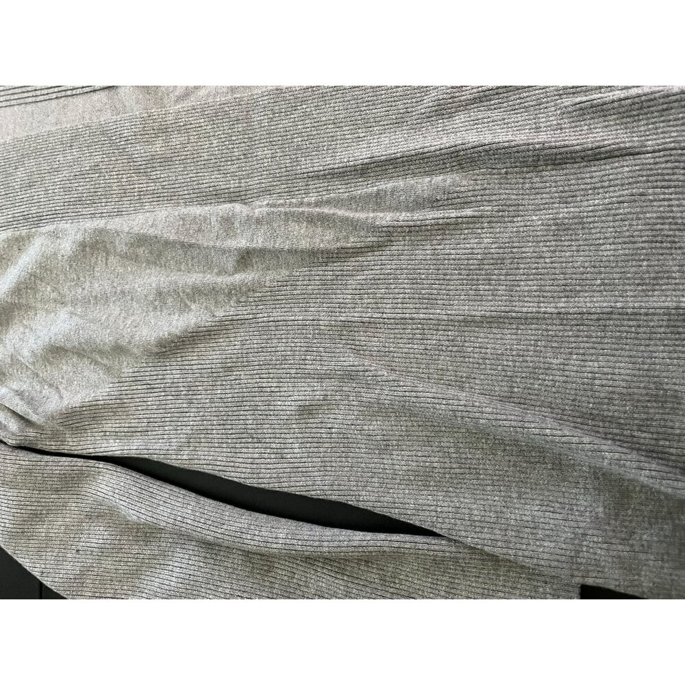 Dana Buchman Open Cardigan Ribbed Solid Gray Cardigan XL - Picture 4 of 6